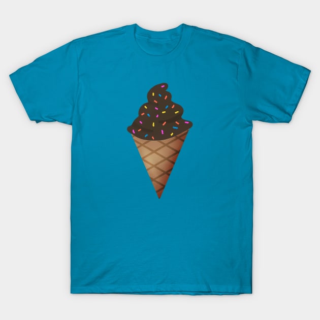 Chocolate Ice Cream With Sprinkles T-Shirt by Kelly Louise Art